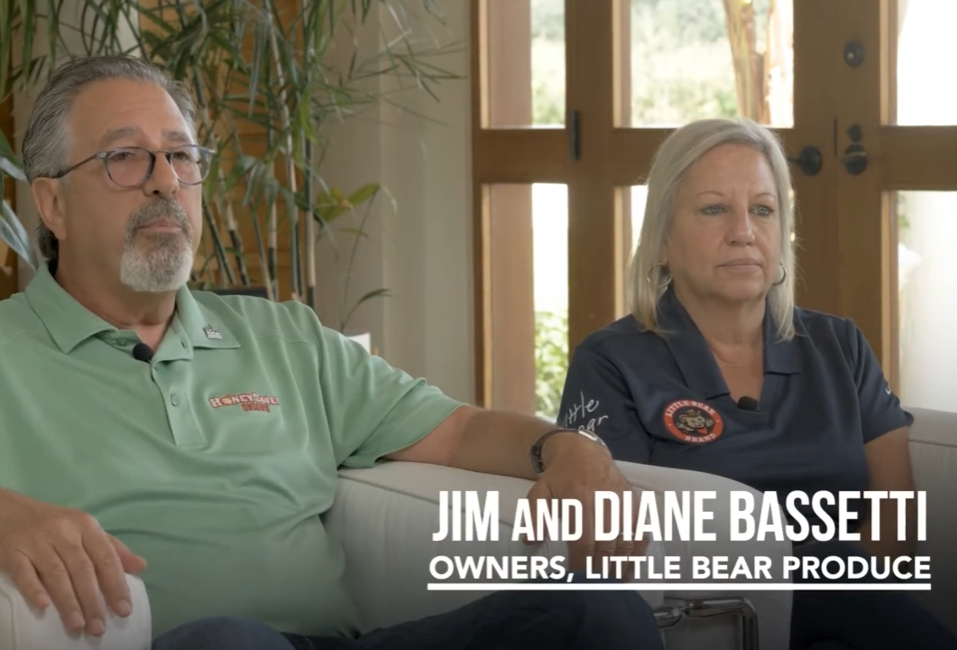 Jim and Diane Bassetti, owners of Little Bear Produce